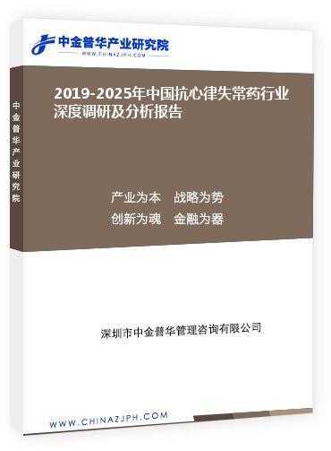 2019-2025年中國抗心律失常藥行業深度調研及分析報告