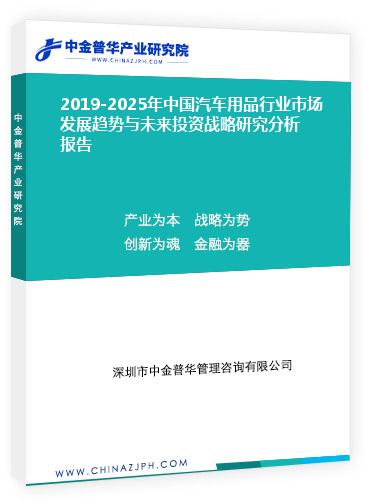 2019-2025年中國(guó)汽車用品行業(yè)市場(chǎng)發(fā)展趨勢(shì)與未來(lái)投資戰(zhàn)略研究分析報(bào)告