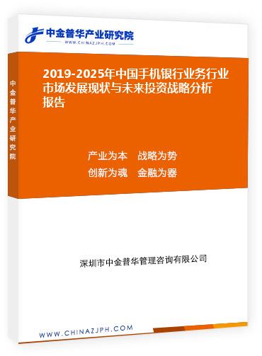 2019-2025年中國(guó)手機(jī)銀行業(yè)務(wù)行業(yè)市場(chǎng)發(fā)展現(xiàn)狀與未來投資戰(zhàn)略分析報(bào)告