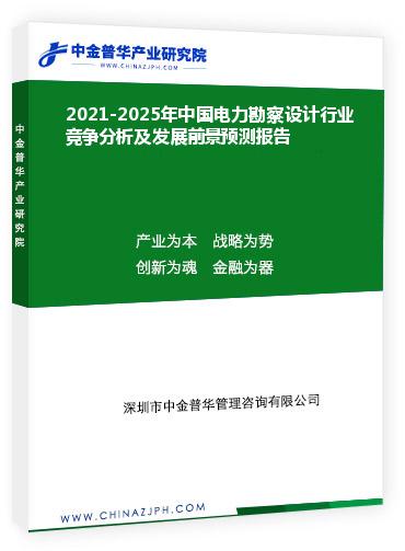 2021-2025年中國電力勘察設(shè)計(jì)行業(yè)競(jìng)爭(zhēng)分析及發(fā)展前景預(yù)測(cè)報(bào)告