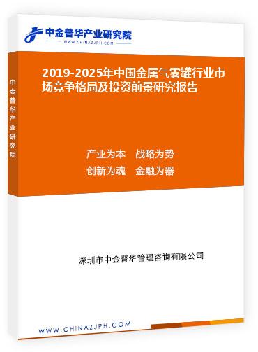 2019-2025年中國金屬氣霧罐行業市場競爭格局及投資前景研究報告